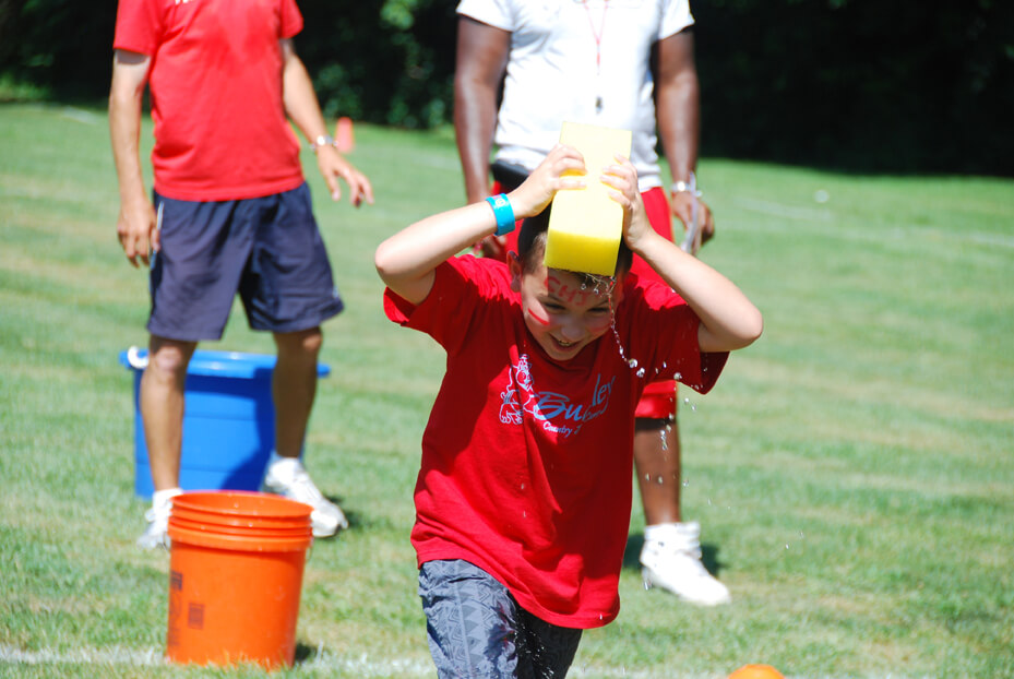 Intermediate Camp Red Blue Water Games Sponge Buckley Day Camp